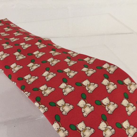 Christmas teddy bear tie ~ new with tags, Mens Christmas Tie, Mens Accessory - Picture 3 of 6